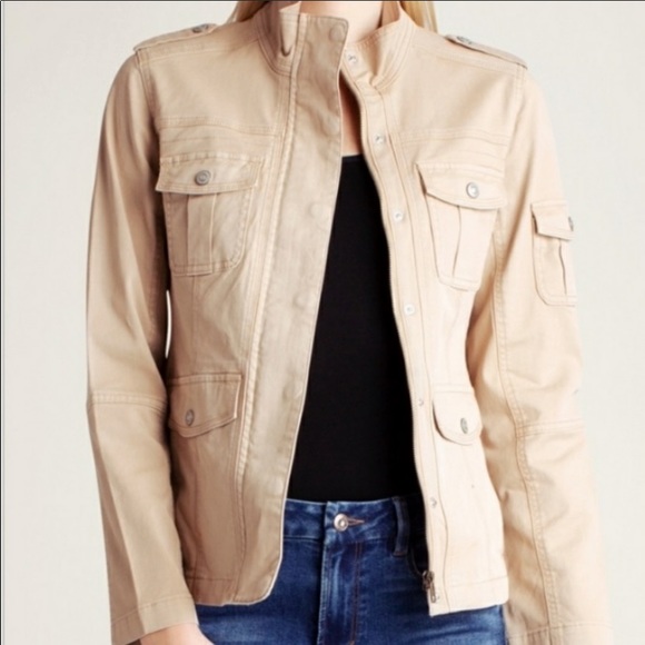 kensie fitted utility jacket